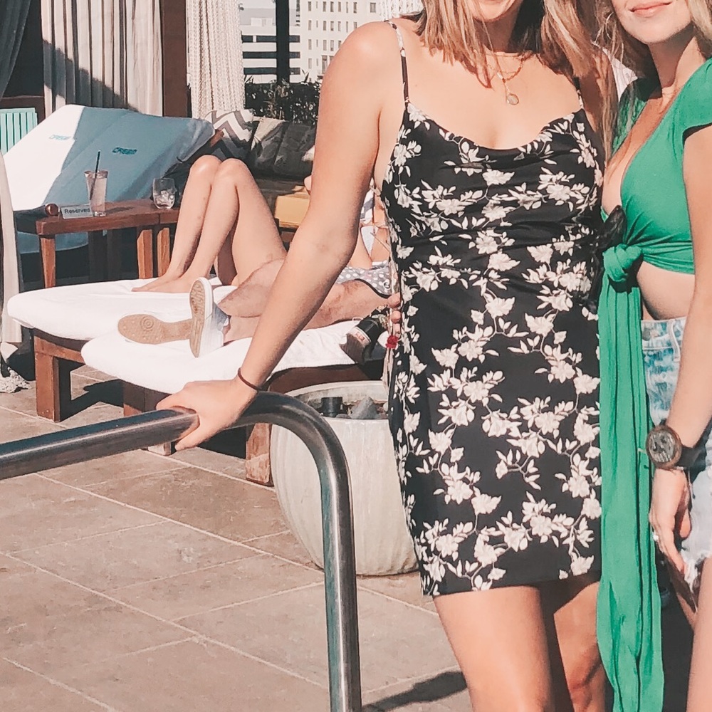 Urban Outfitters B&W Floral Mini Dress